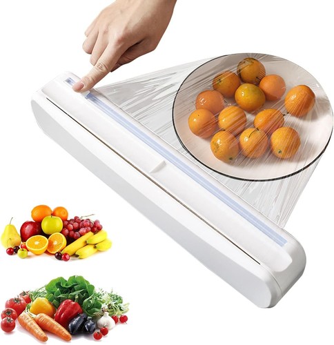 Plastic wrap dispenser with - wrap,