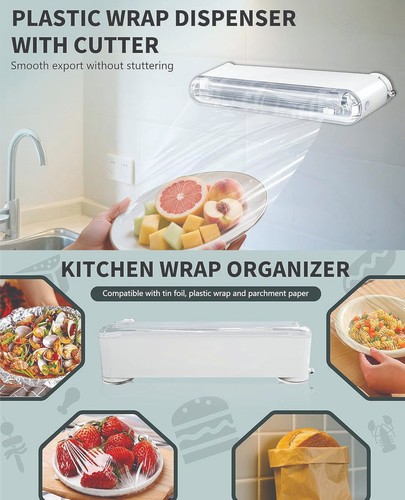 Plastic wrap dispenser with - wrap,