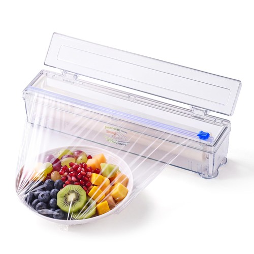 Plastic wrap dispenser with - wrap,