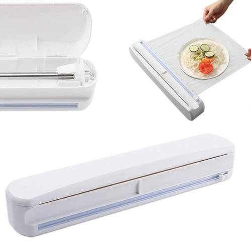Wrap dispenser with cutter - dispenser,